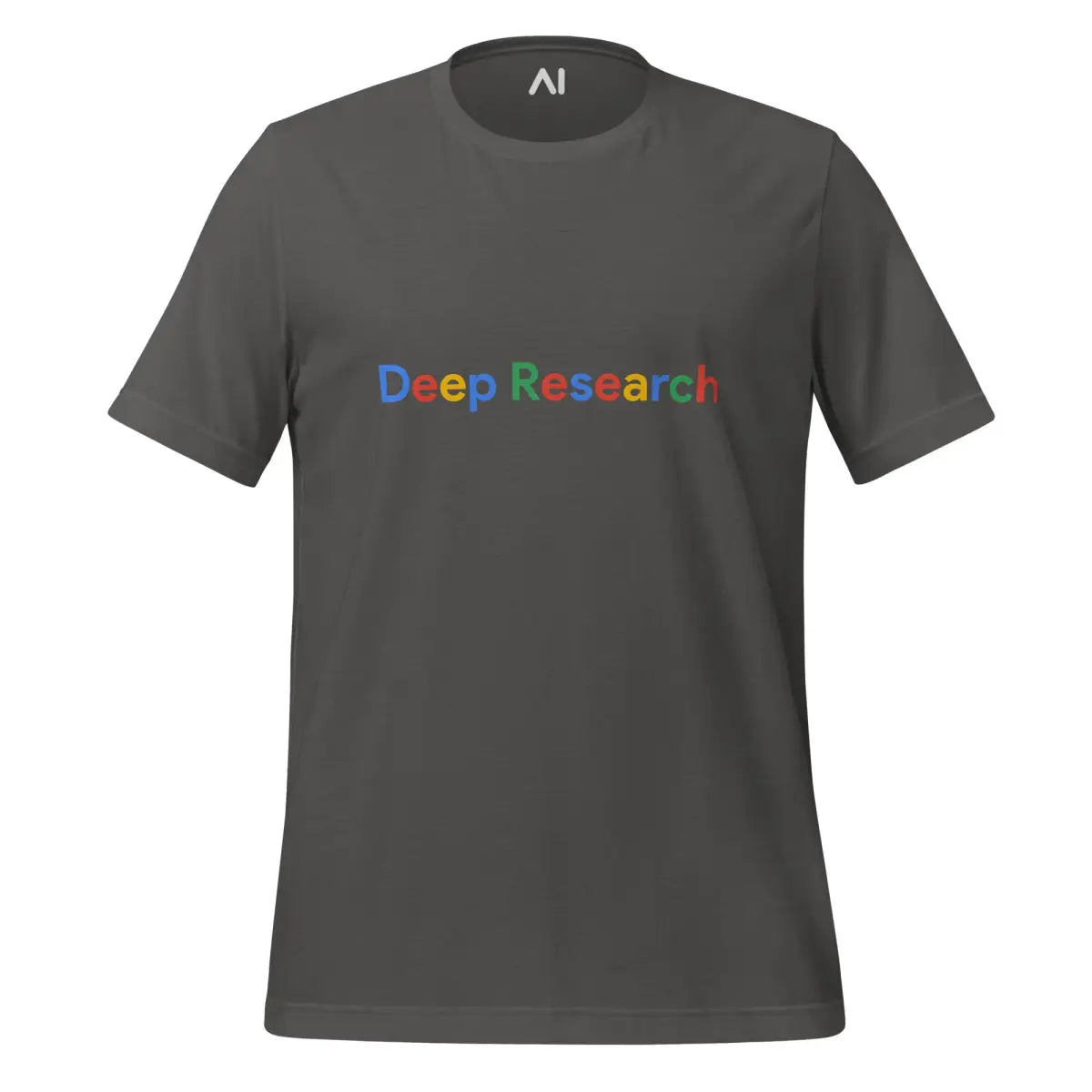 Deep Research Search Logo T-Shirt (unisex) - Asphalt / M