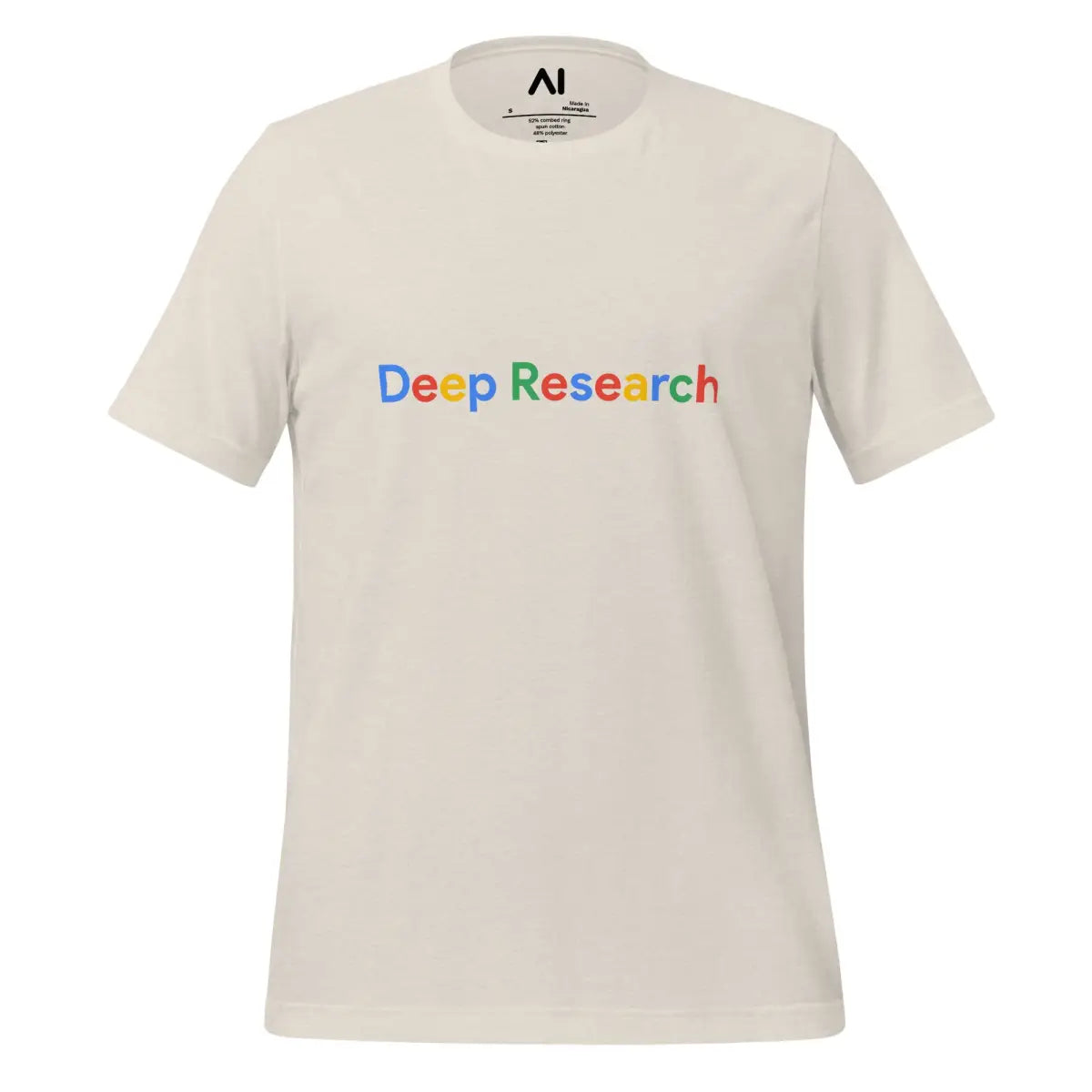 Deep Research Search Logo T-Shirt (unisex) - Heather Dust / M