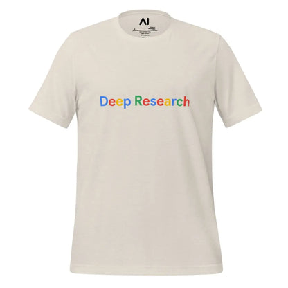 Deep Research Search Logo T-Shirt (unisex) - Heather Dust / M