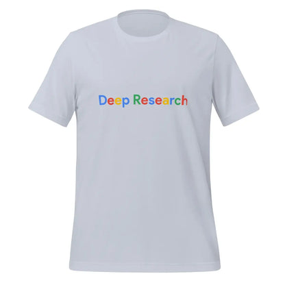 Deep Research Search Logo T-Shirt (unisex) - Light Blue / M