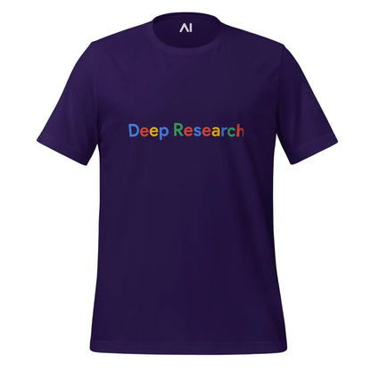 Deep Research Search Logo T-Shirt (unisex) - Team Purple / M