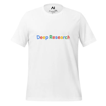 Deep Research Search Logo T-Shirt (unisex) - White / M