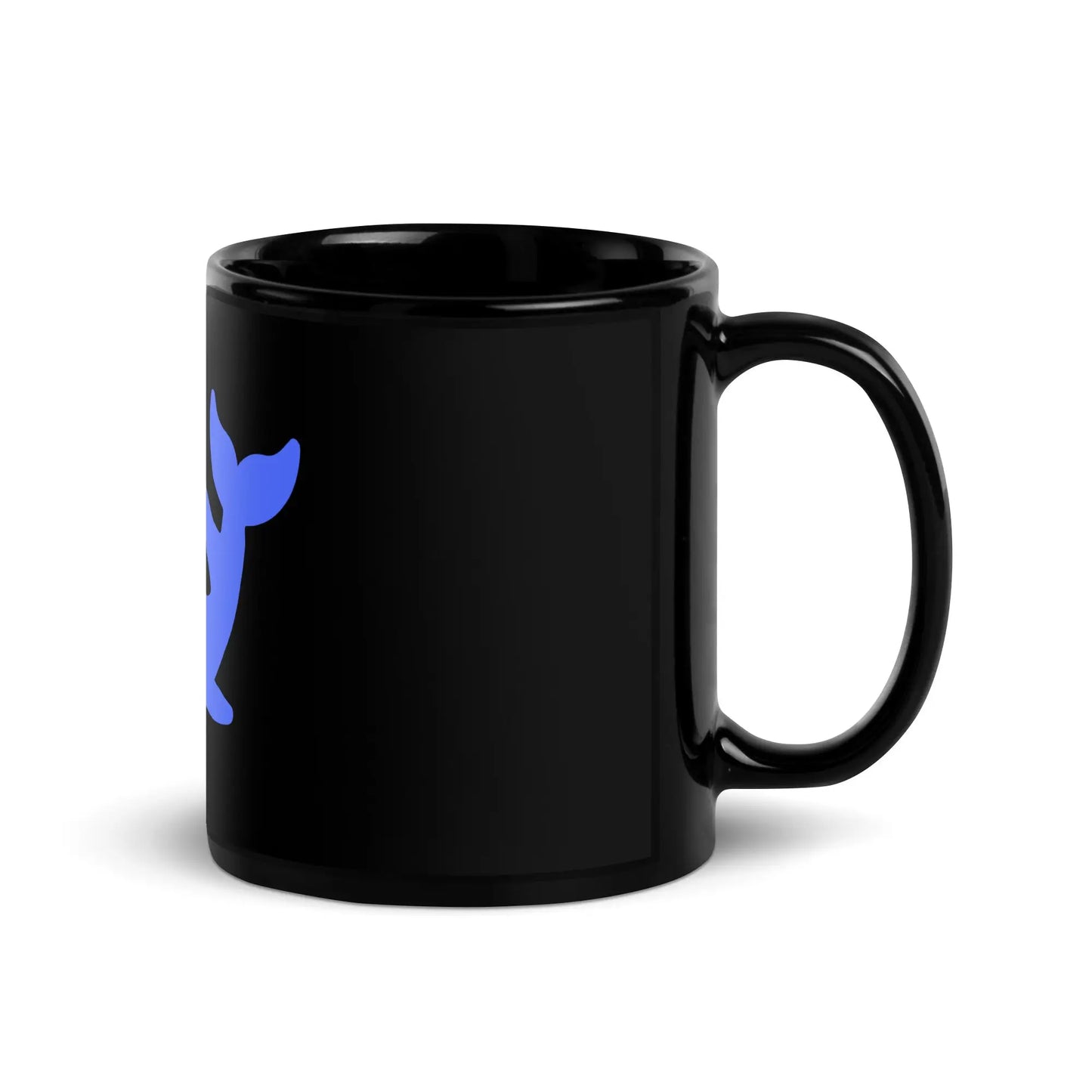 DeepSeek Black Glossy Mug