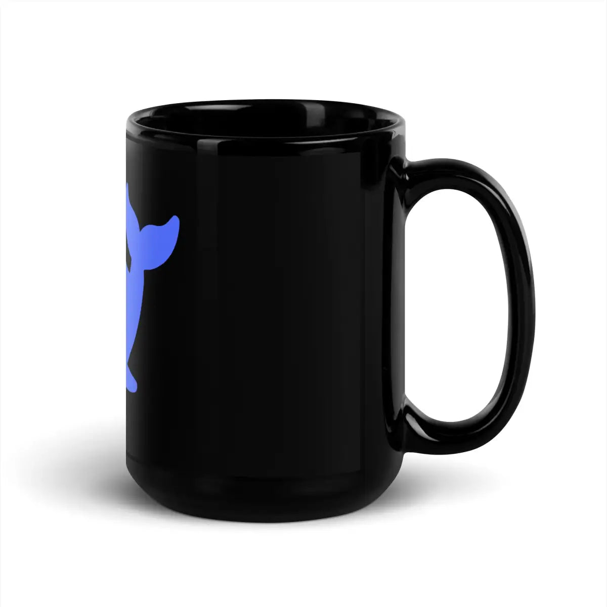 DeepSeek Black Glossy Mug