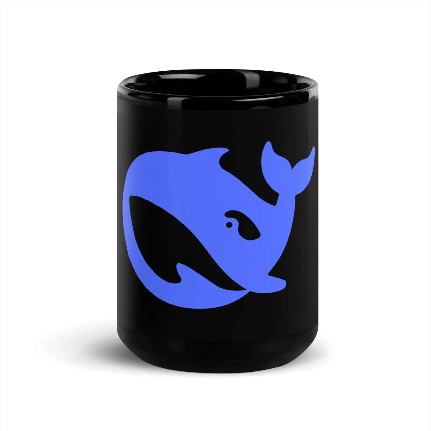 DeepSeek Black Glossy Mug