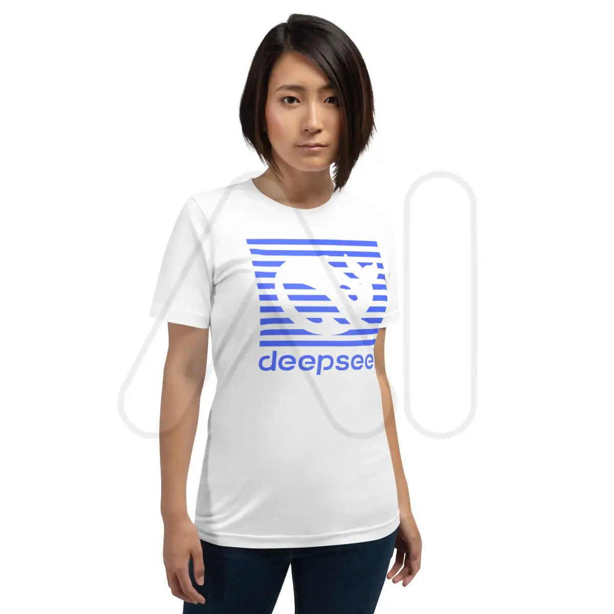 DeepSeek Blue Stripes T-Shirt (unisex)