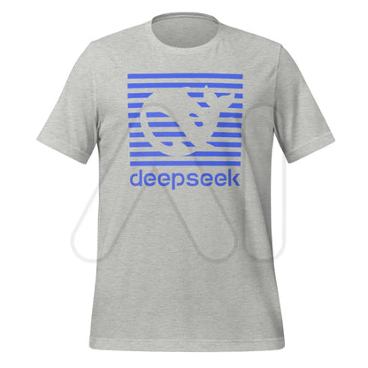 DeepSeek Blue Stripes T-Shirt (unisex) - Athletic Heather / M