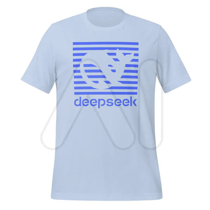 DeepSeek Blue Stripes T-Shirt (unisex) - Baby Blue / M