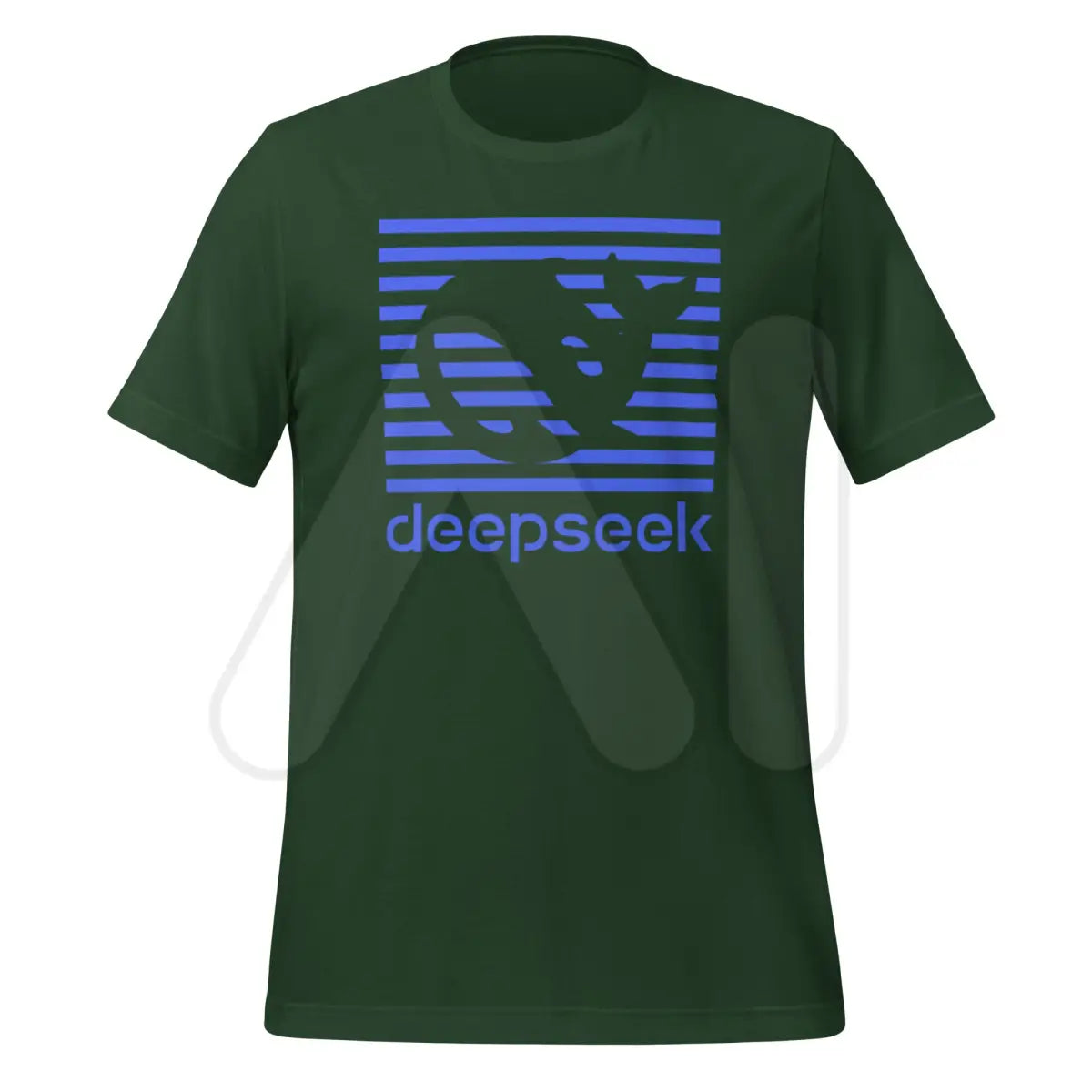 DeepSeek Blue Stripes T-Shirt (unisex) - Forest / M