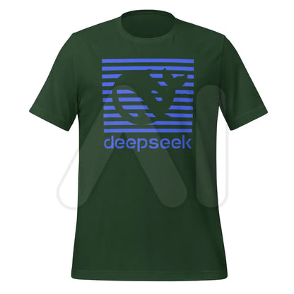 DeepSeek Blue Stripes T-Shirt (unisex) - Forest / M