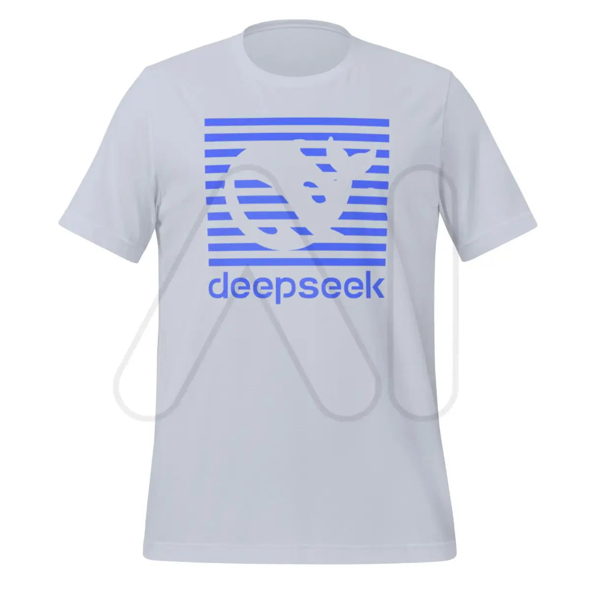 DeepSeek Blue Stripes T-Shirt (unisex) - Light Blue / M