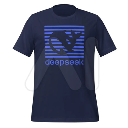 DeepSeek Blue Stripes T-Shirt (unisex) - Navy / M