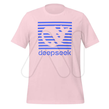 DeepSeek Blue Stripes T-Shirt (unisex) - Soft Pink / M