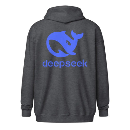 DeepSeek Front and Back Zip Hoodie (unisex)