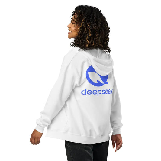 DeepSeek Front and Back Zip Hoodie (unisex)