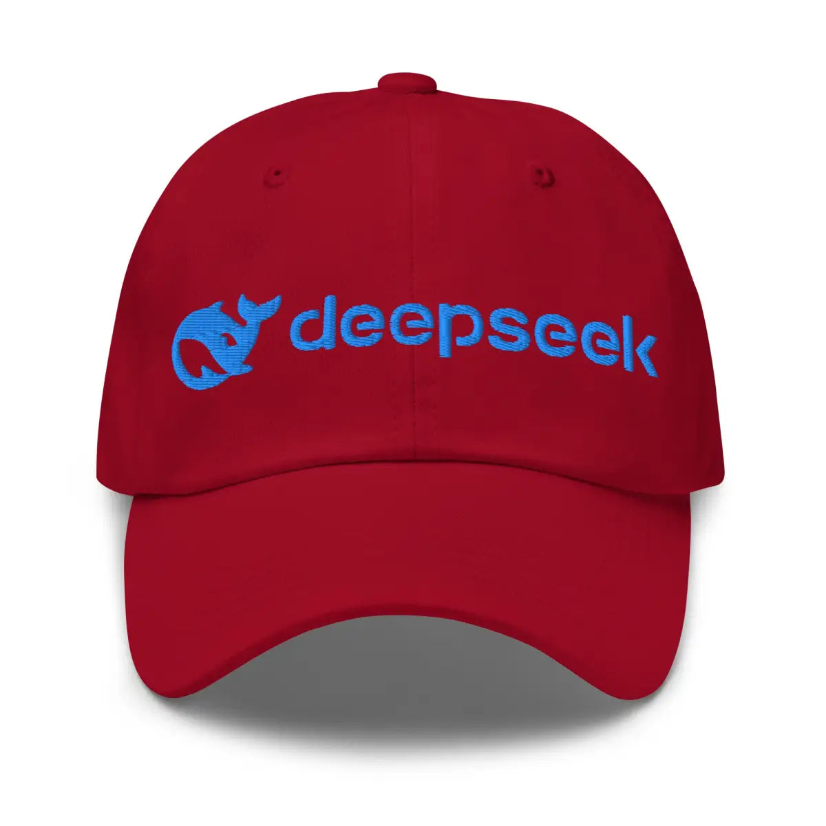 DeepSeek Logo Cap - Cranberry