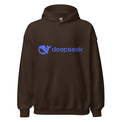 DeepSeek Logo Hoodie (unisex) - Dark Chocolate / M