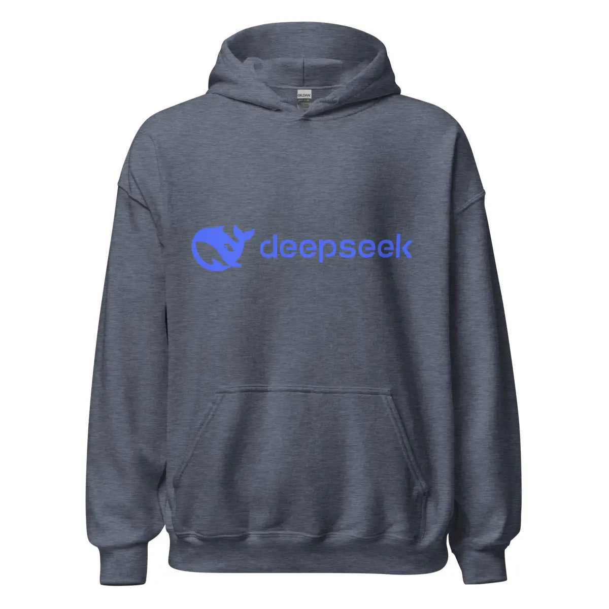 DeepSeek Logo Hoodie (unisex) - Heather Sport Dark Navy / M