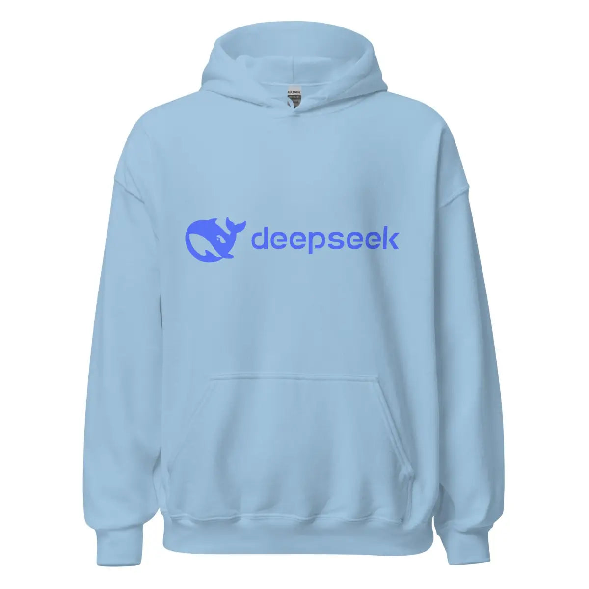 DeepSeek Logo Hoodie (unisex) - Light Blue / M