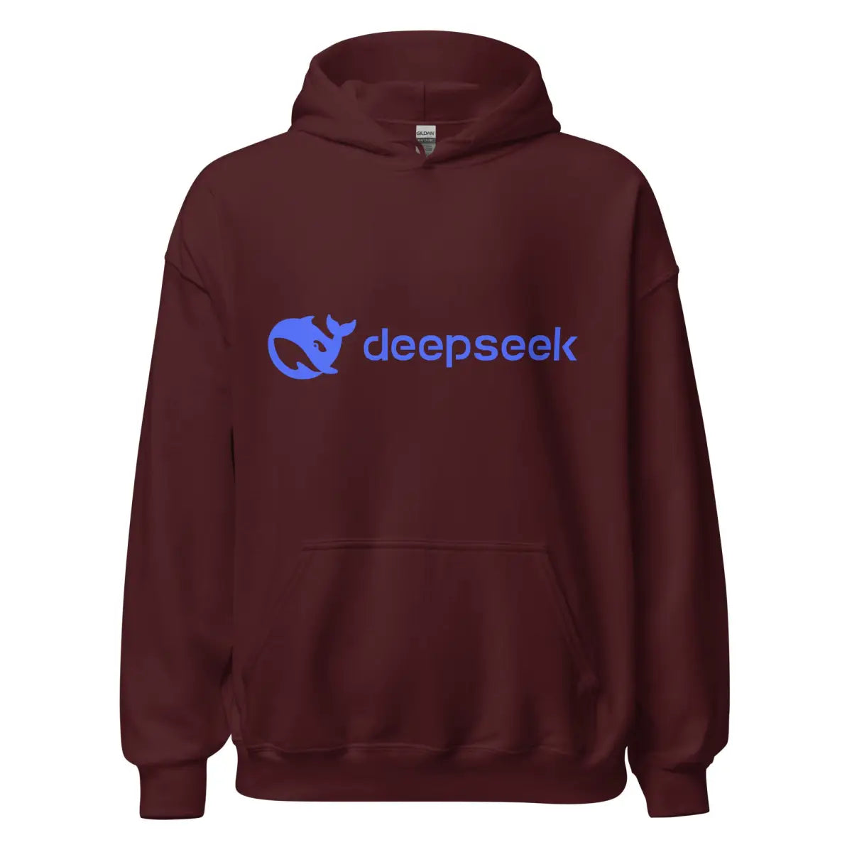 DeepSeek Logo Hoodie (unisex) - Maroon / M