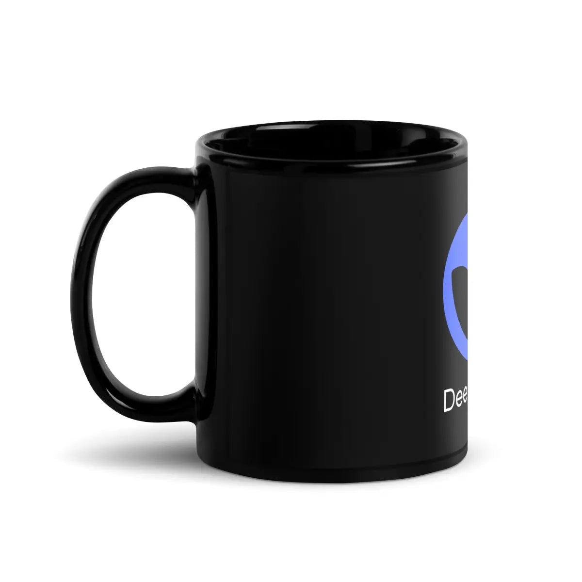 DeepSeek-R1 Icon Black Glossy Mug