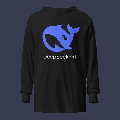 DeepSeek-R1 Icon Hooded Long Sleeve T-Shirt (unisex)