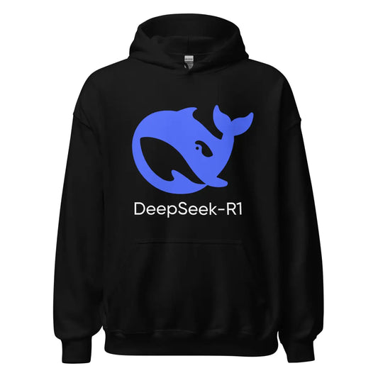 The Deepseek-r1 Icon Hoodie (unisex) Black / m.