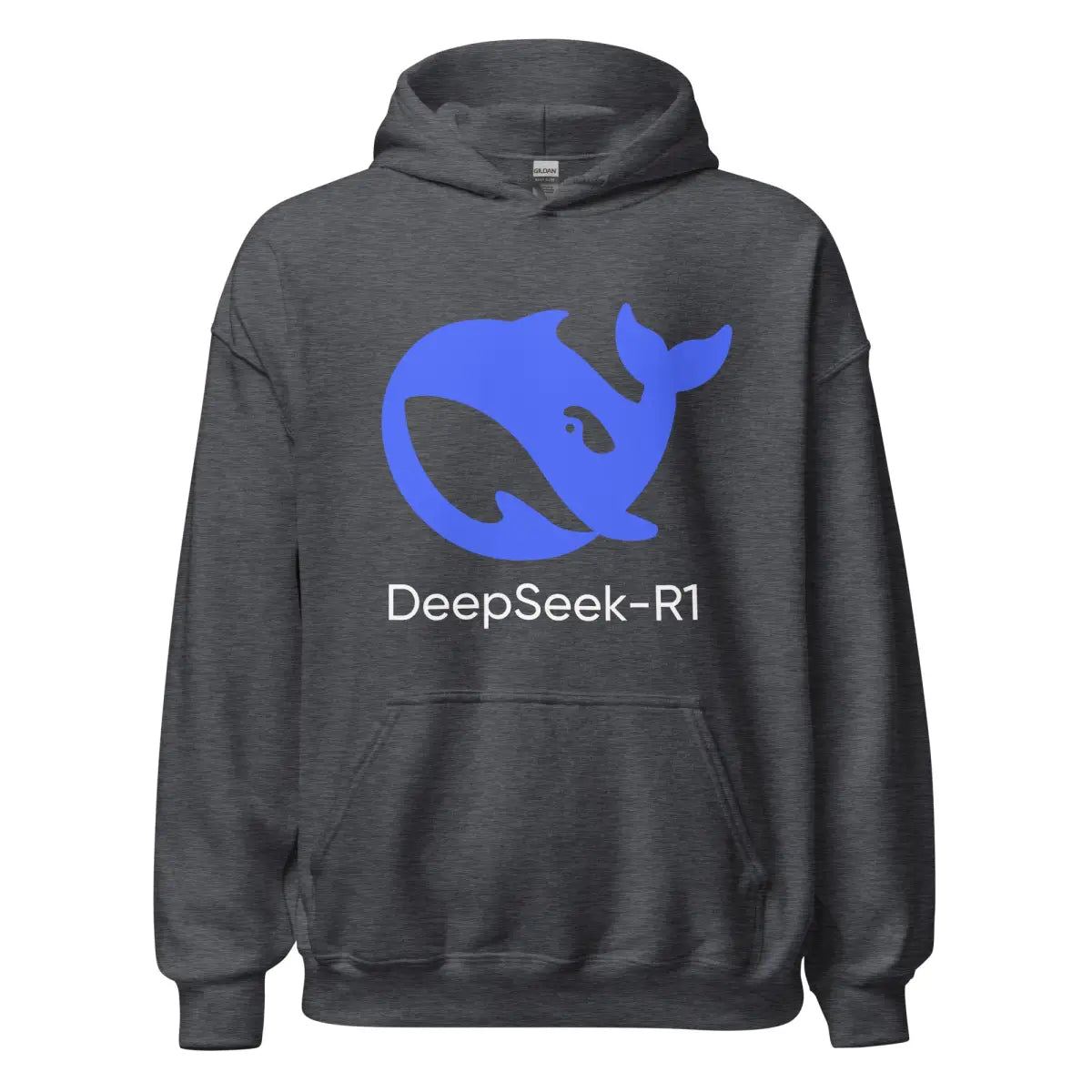 DeepSeek-R1 Icon Hoodie (unisex) - Dark Heather / M