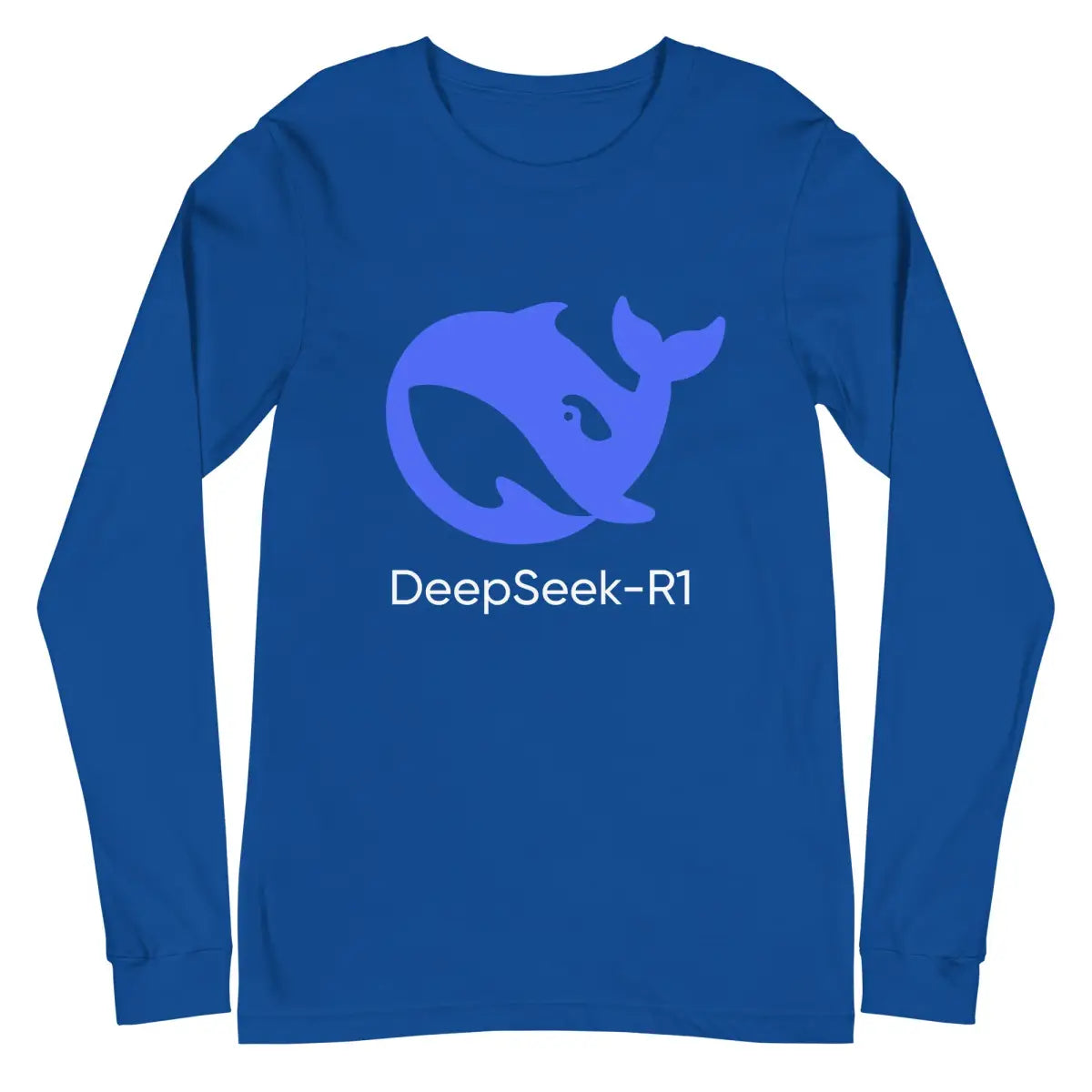 DeepSeek-R1 Icon Long Sleeve T-Shirt (unisex) - True Royal / M