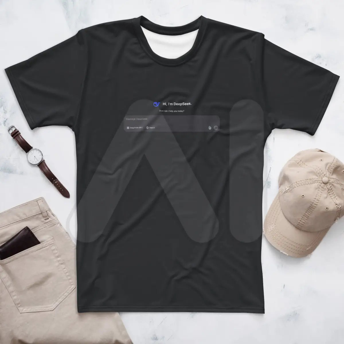 DeepSeek-R1 Prompt T-Shirt (men)