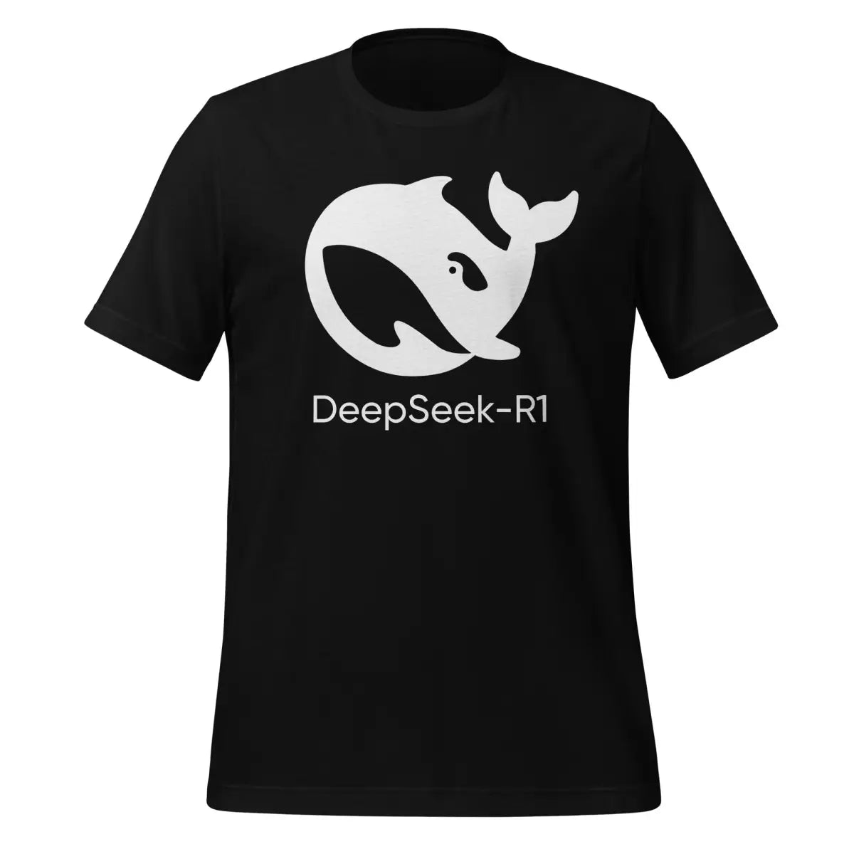 DeepSeek-R1 White Icon T-Shirt (unisex) - Black / M