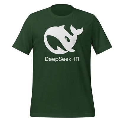 DeepSeek-R1 White Icon T-Shirt (unisex) - Forest / M