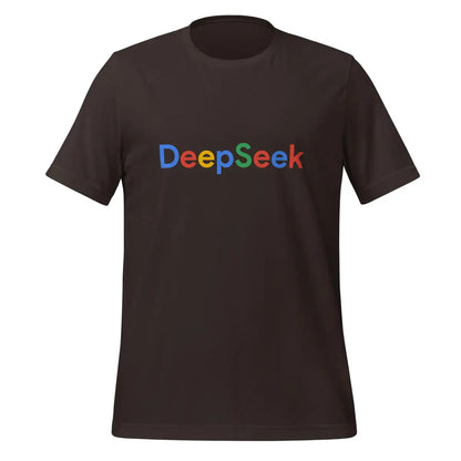 DeepSeek Search Logo T-Shirt (unisex) - Brown / M