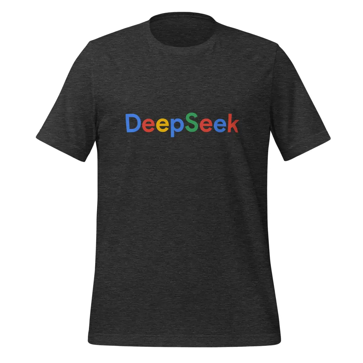 DeepSeek Search Logo T-Shirt (unisex) - Dark Grey Heather / M