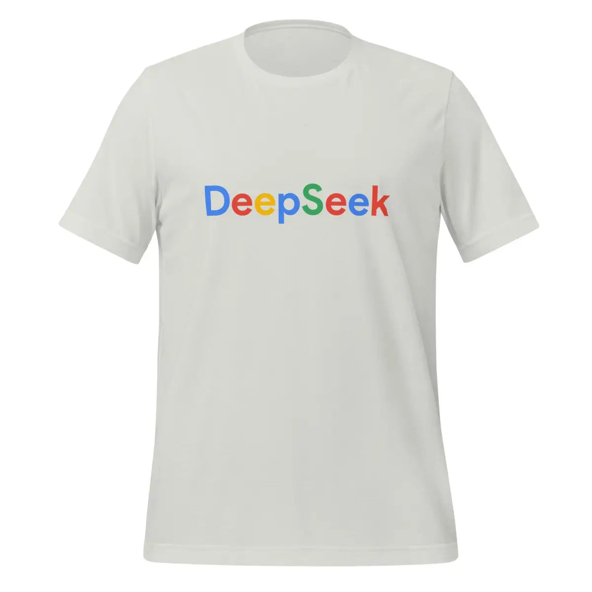 DeepSeek Search Logo T-Shirt (unisex) - Silver / M