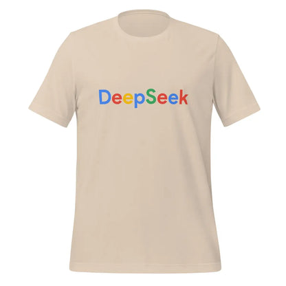 DeepSeek Search Logo T-Shirt (unisex) - Soft Cream / M