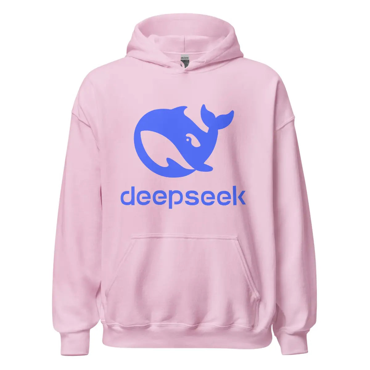 DeepSeek Stacked Logo Hoodie (unisex) - Light Pink / M