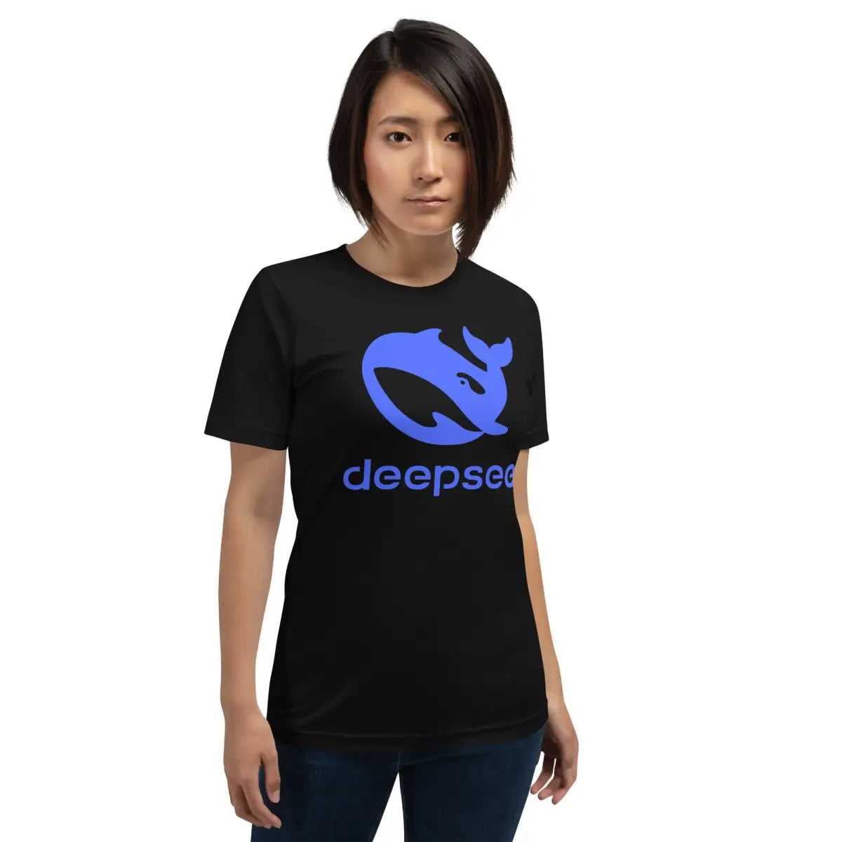 DeepSeek Stacked Logo T-Shirt (unisex)