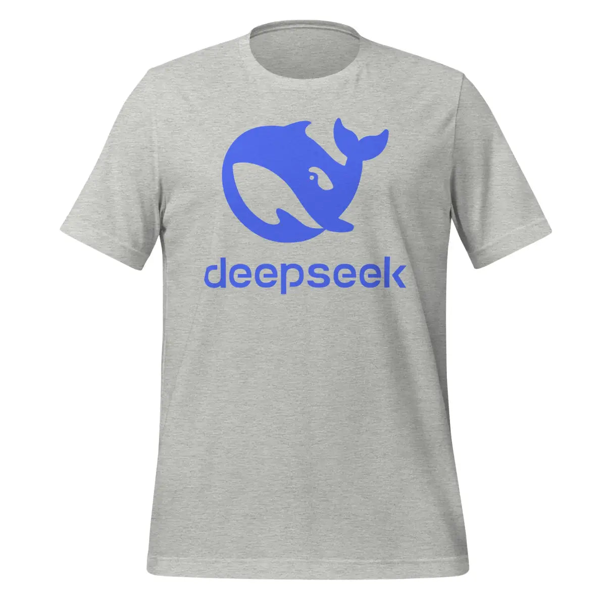 DeepSeek Stacked Logo T-Shirt (unisex) - Athletic Heather / M