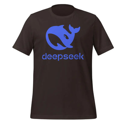 DeepSeek Stacked Logo T-Shirt (unisex) - Brown / M