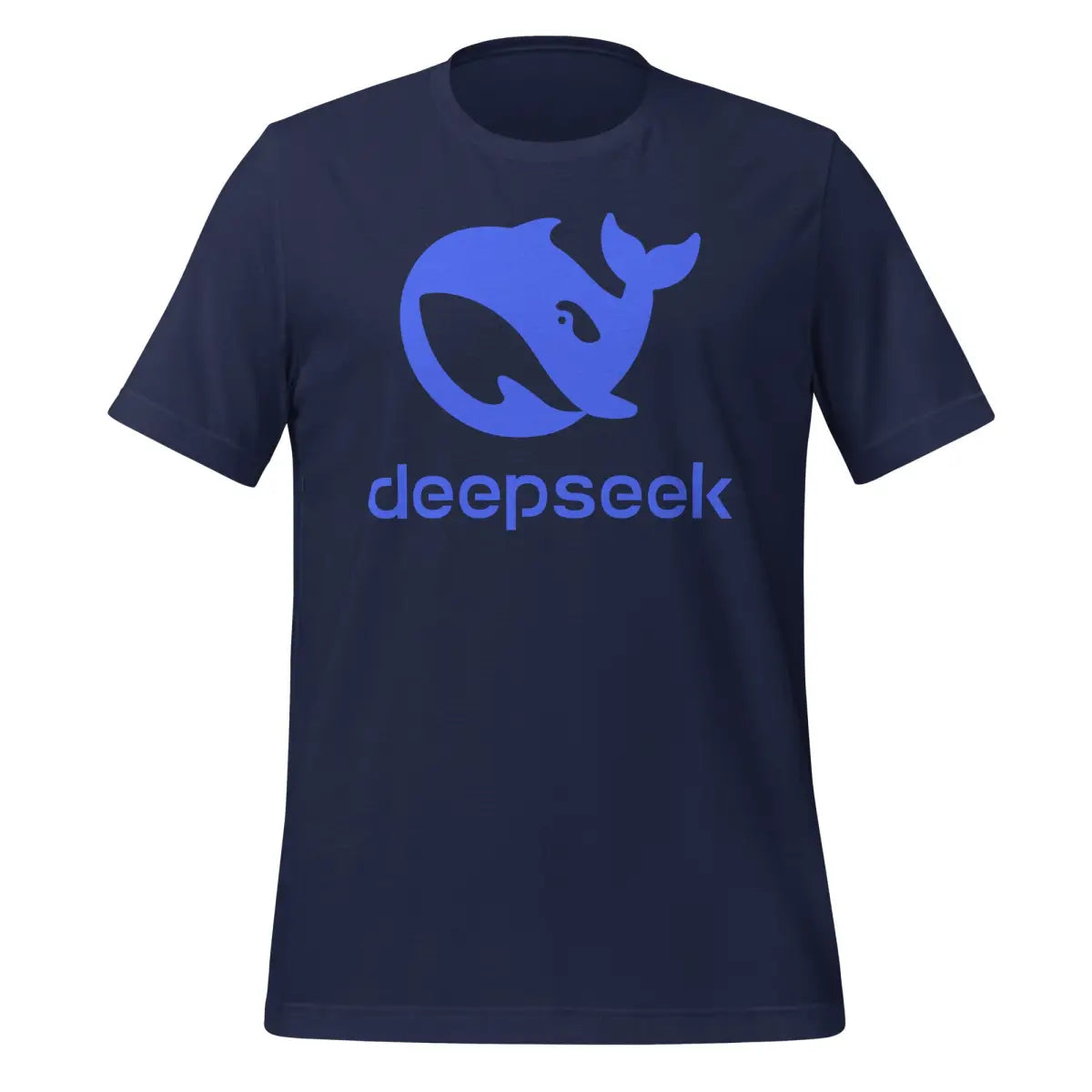 DeepSeek Stacked Logo T-Shirt (unisex) - Navy / M