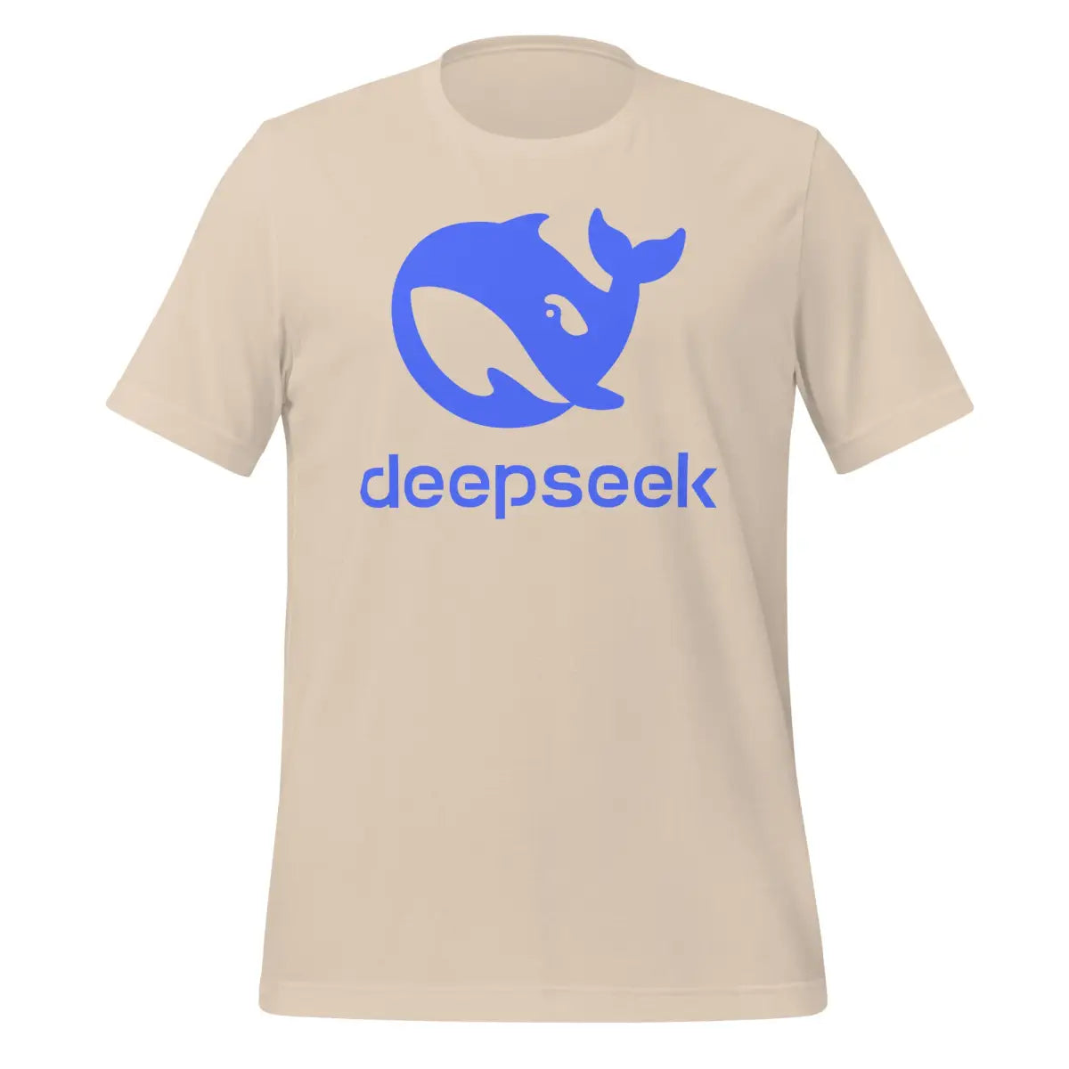 DeepSeek Stacked Logo T-Shirt (unisex) - Soft Cream / M