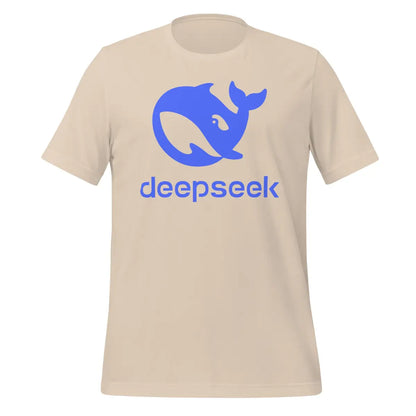 DeepSeek Stacked Logo T-Shirt (unisex) - Soft Cream / M