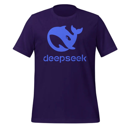 DeepSeek Stacked Logo T-Shirt (unisex) - Team Purple / M