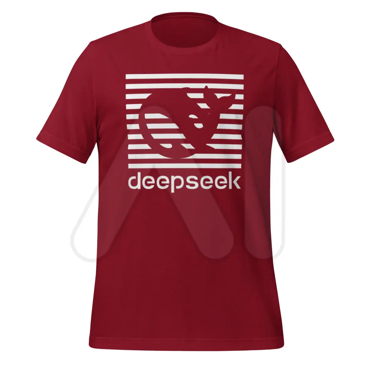 DeepSeek Stripes T-Shirt (unisex) - Cardinal / M