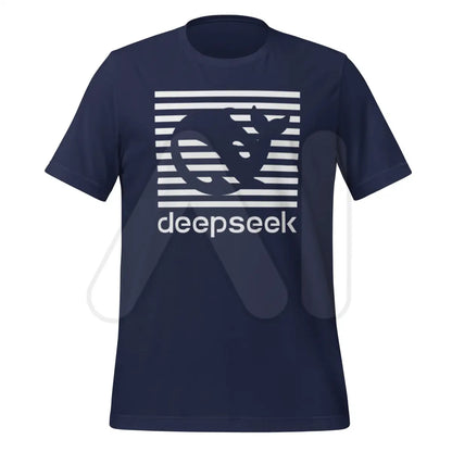 DeepSeek Stripes T-Shirt (unisex) - Navy / M