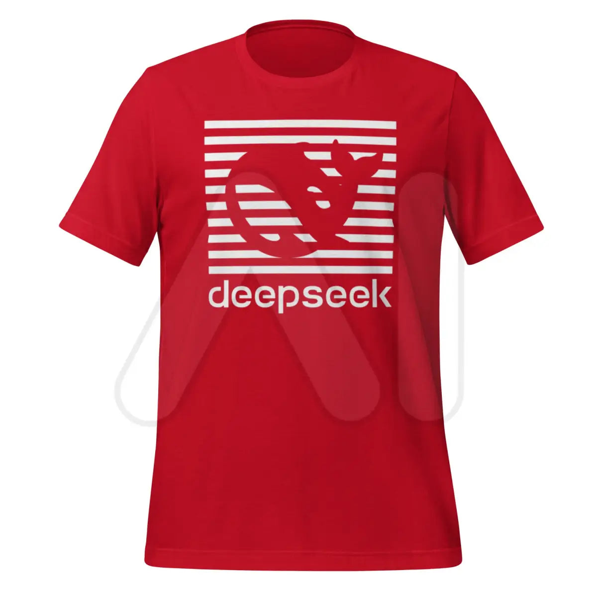 DeepSeek Stripes T-Shirt (unisex) - Red / M