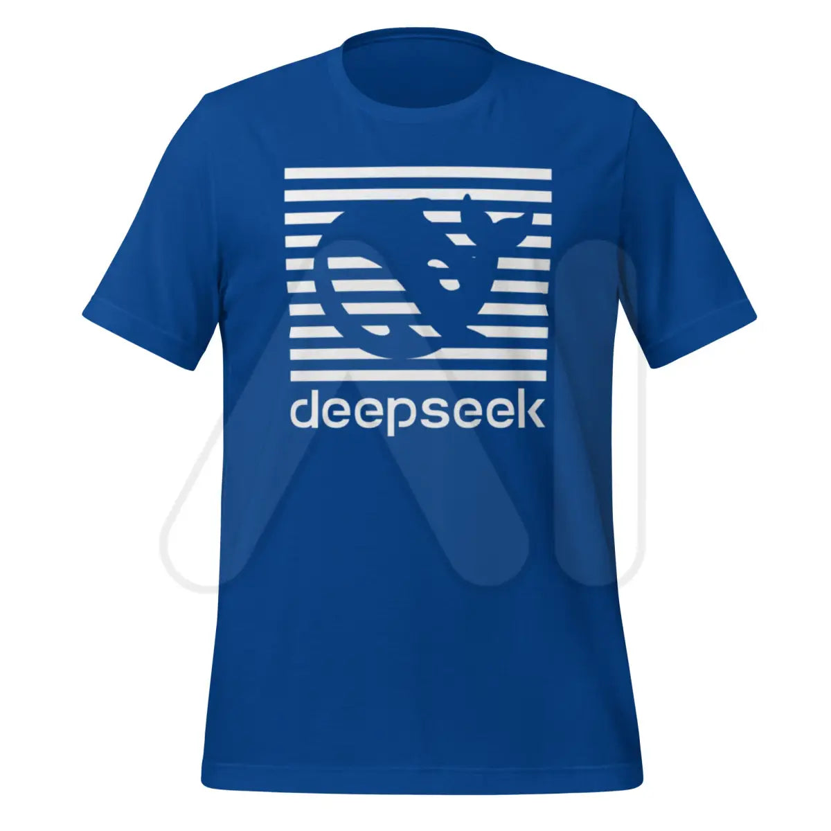 DeepSeek Stripes T-Shirt (unisex) - True Royal / M