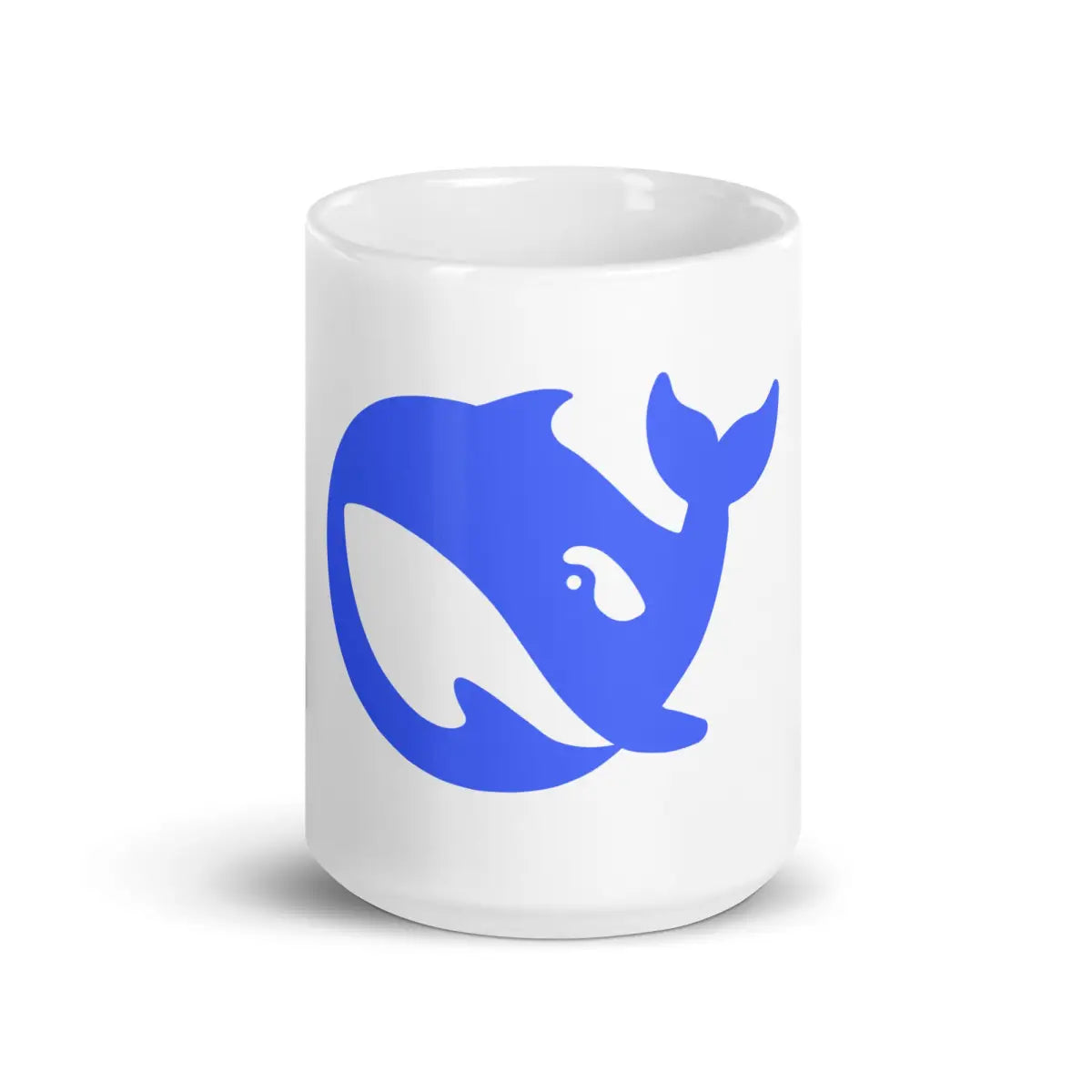 DeepSeek White Glossy Mug - 15 oz