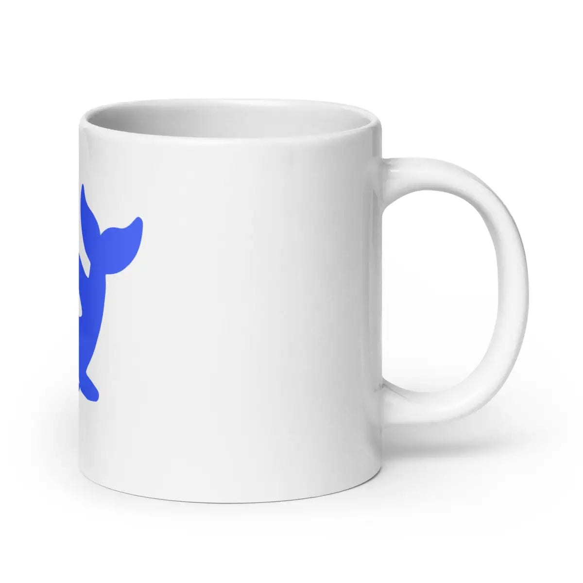 DeepSeek White Glossy Mug